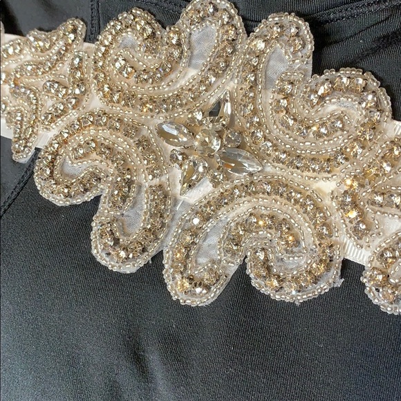 Crystal bridal beaded belt sash wedding - Picture 9 of 16